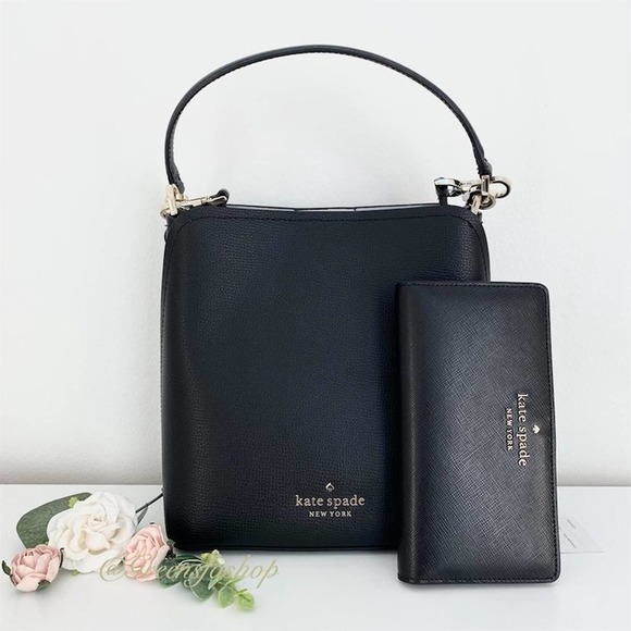 kate spade Handbags - Kate spade Purse & wallet  Darcy Black Small Bucket Bag Crossbody
